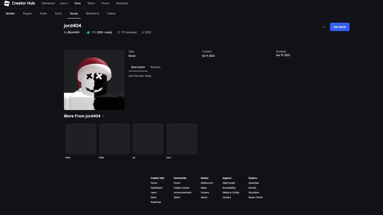 Best Decal IDs in Roblox with guide & codes
