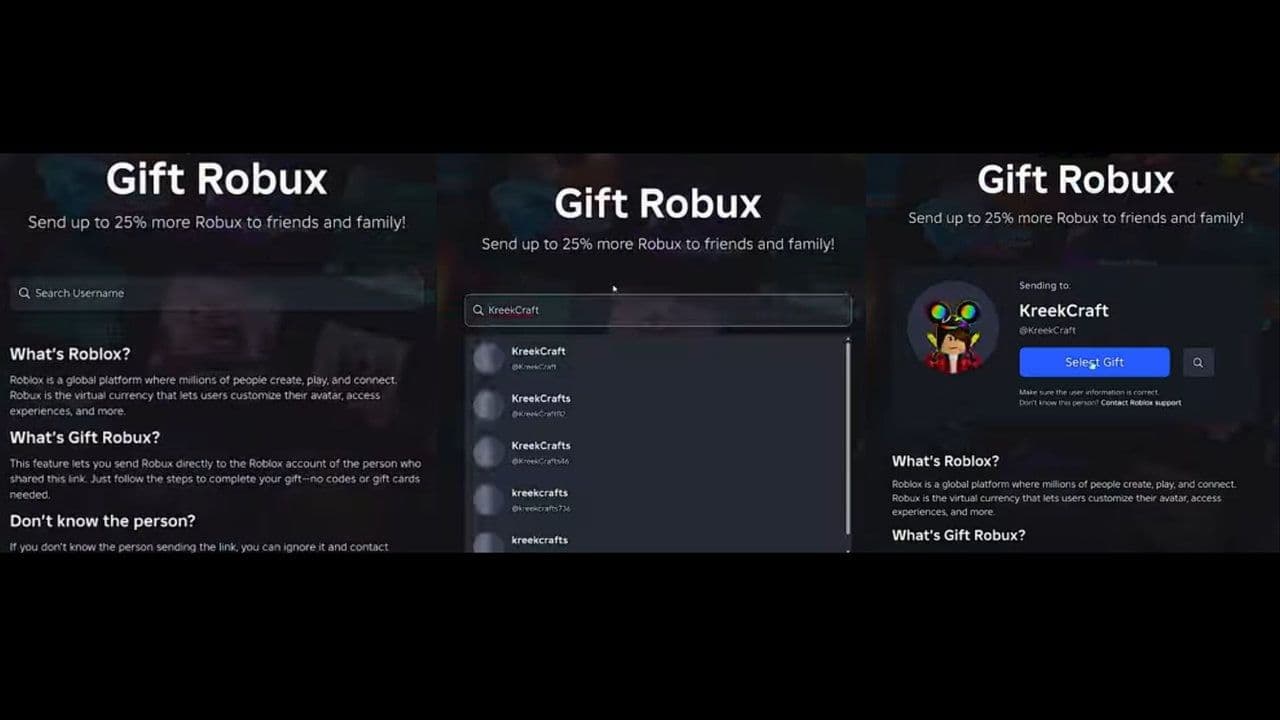 Roblox Send Robux Gifting Robux: How to send Robux in Roblox officially