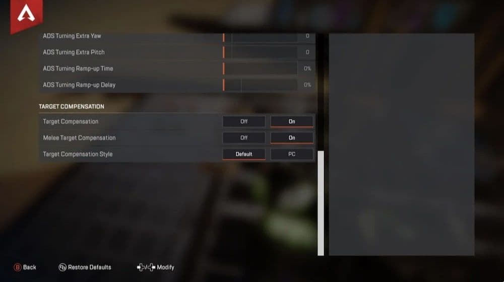 Apex Legends aim assist
