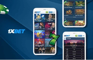 Vista de la app de 1xBet en celular