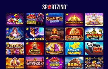 Descubre una amplia selección de juegos de tragamonedas en Sportzino