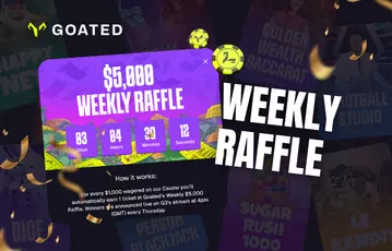 Goated weekly raffle