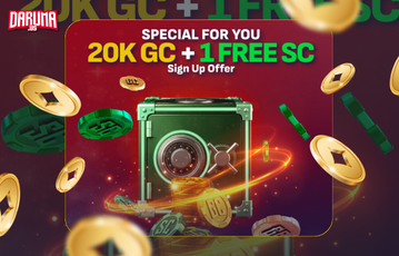 Daruma Gold Coins And Sweeps Coins Promo