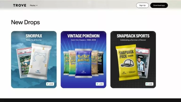 Trove packs