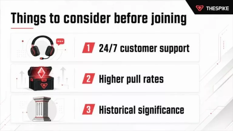 Things to consider before joining
