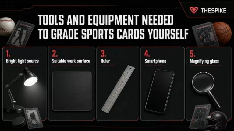 Tools and equipment needed to grade sports cards yourself