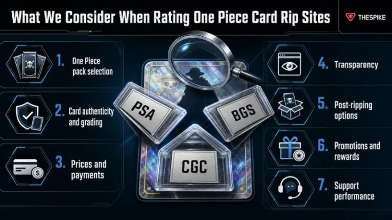 What We Consider When Rating One Piece Card Rip Sites